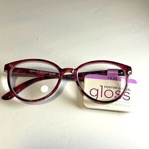 Pink Gloss Eyeglasses Readers by Foster Grant 3.25
